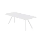 Table de jardin extensible en acier galvanisé Made in Italy - Brienne Viadurini