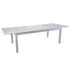 Table de jardin extensible en aluminium avec plateau à lamelles - Passport Viadurini