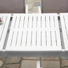 Table de jardin extensible en aluminium avec plateau à lamelles - Passport Viadurini