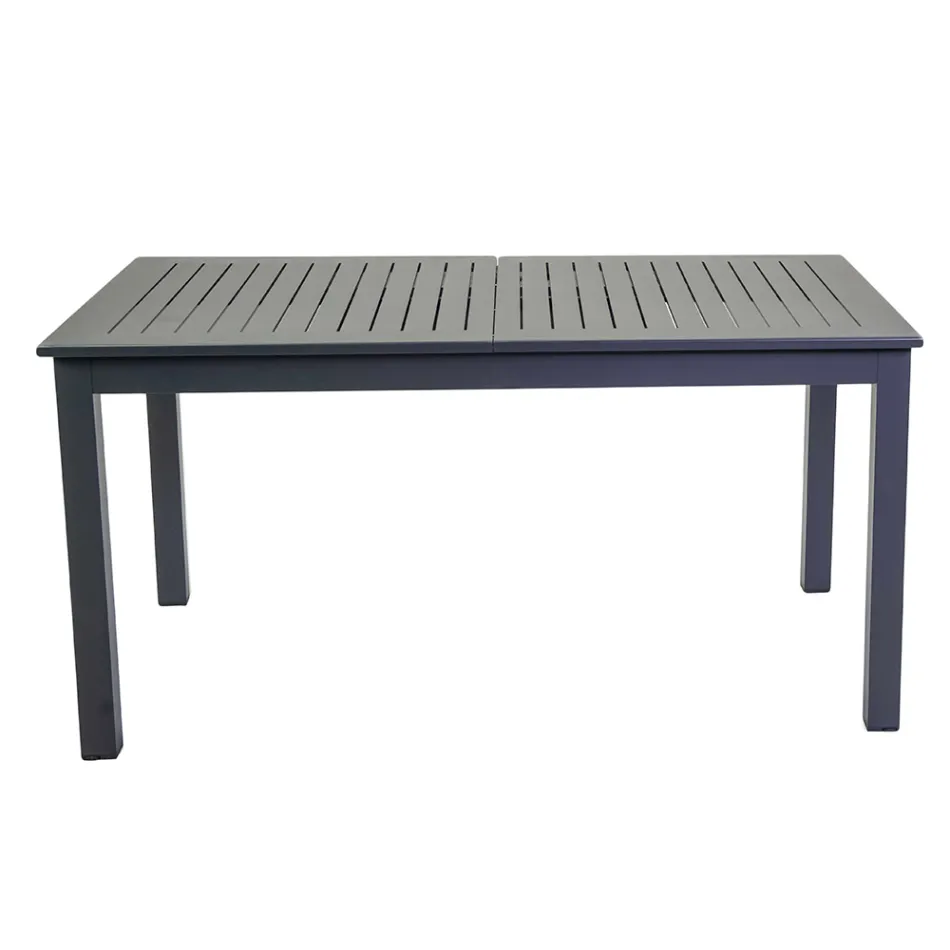 Table de jardin extensible en aluminium avec plateau à lamelles - Passport Viadurini