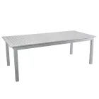 Table de jardin extensible en aluminium avec plateau à lamelles - Passport Viadurini