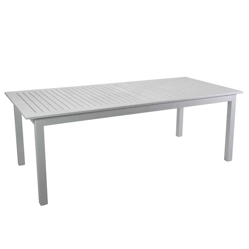 Table de jardin extensible en aluminium avec plateau à lamelles - Passport Viadurini