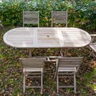 Table de jardin extensible en teck de différentes tailles - Yggdrasil Viadurini