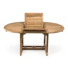 Table de jardin extensible en teck naturel - Yggdrasil Viadurini