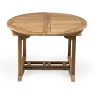 Table de jardin extensible en teck naturel - Yggdrasil Viadurini
