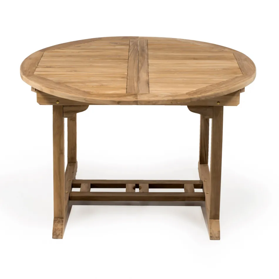 Table de jardin extensible en teck naturel - Yggdrasil Viadurini