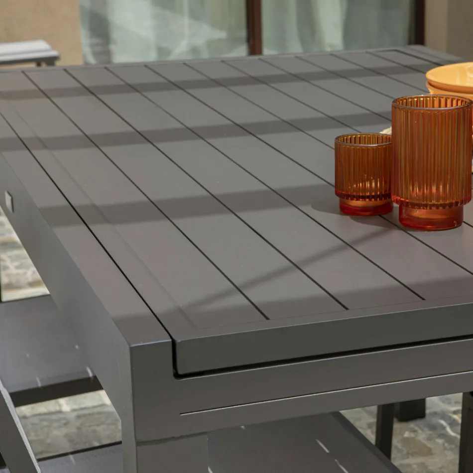 Table de jardin extensible entièrement en aluminium - Sheet Viadurini