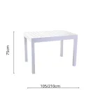 Table de jardin extensible entièrement en aluminium - Sheet Viadurini