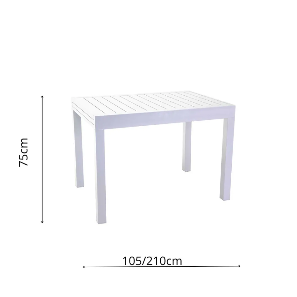 Table de jardin extensible entièrement en aluminium - Sheet Viadurini