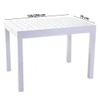 Table de jardin extensible entièrement en aluminium - Sheet Viadurini