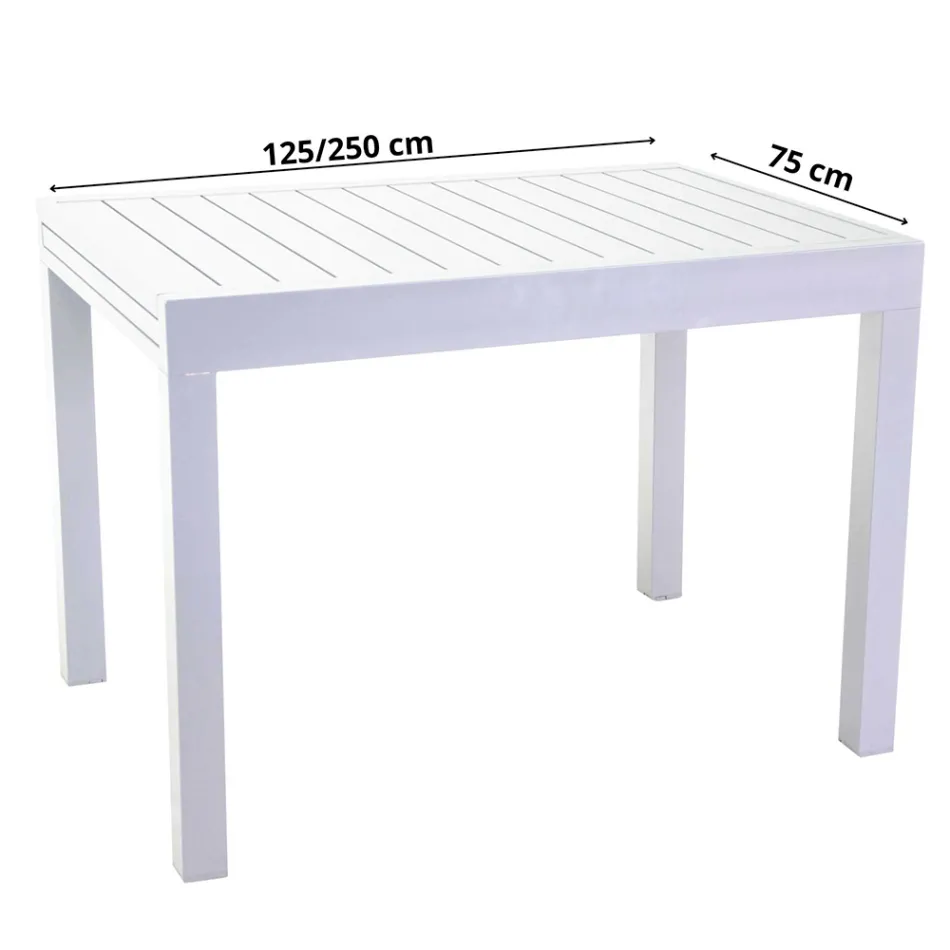 Table de jardin extensible entièrement en aluminium - Sheet Viadurini