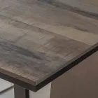 Table à manger extensible en bois et métal jusqu'à 280 cm - Gallotto Viadurini