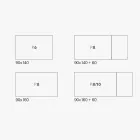 Table de salon extensible en mélamine fabriquée en Italie - Ondine Viadurini