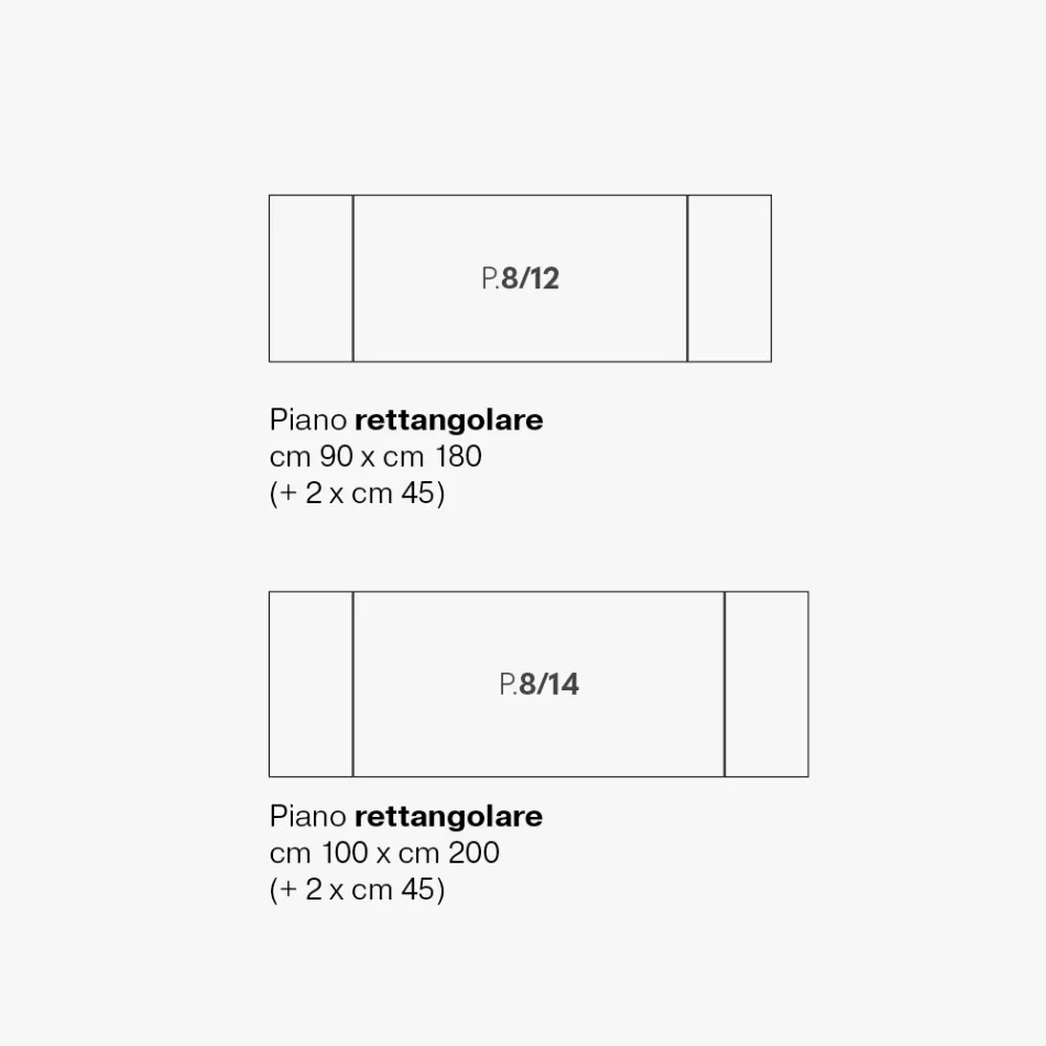 Table de salon extensible en métal et vitrocéramique fabriquée en Italie - Meluso Viadurini