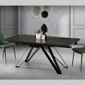 Table de salon extensible en métal et vitrocéramique fabriquée en Italie - Meluso