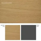 Table extensible design avec plateau en chêne Daryl, fabriquée en Italie Viadurini