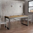 Table extensible de design moderne en bois mélaminé - Badesi Viadurini