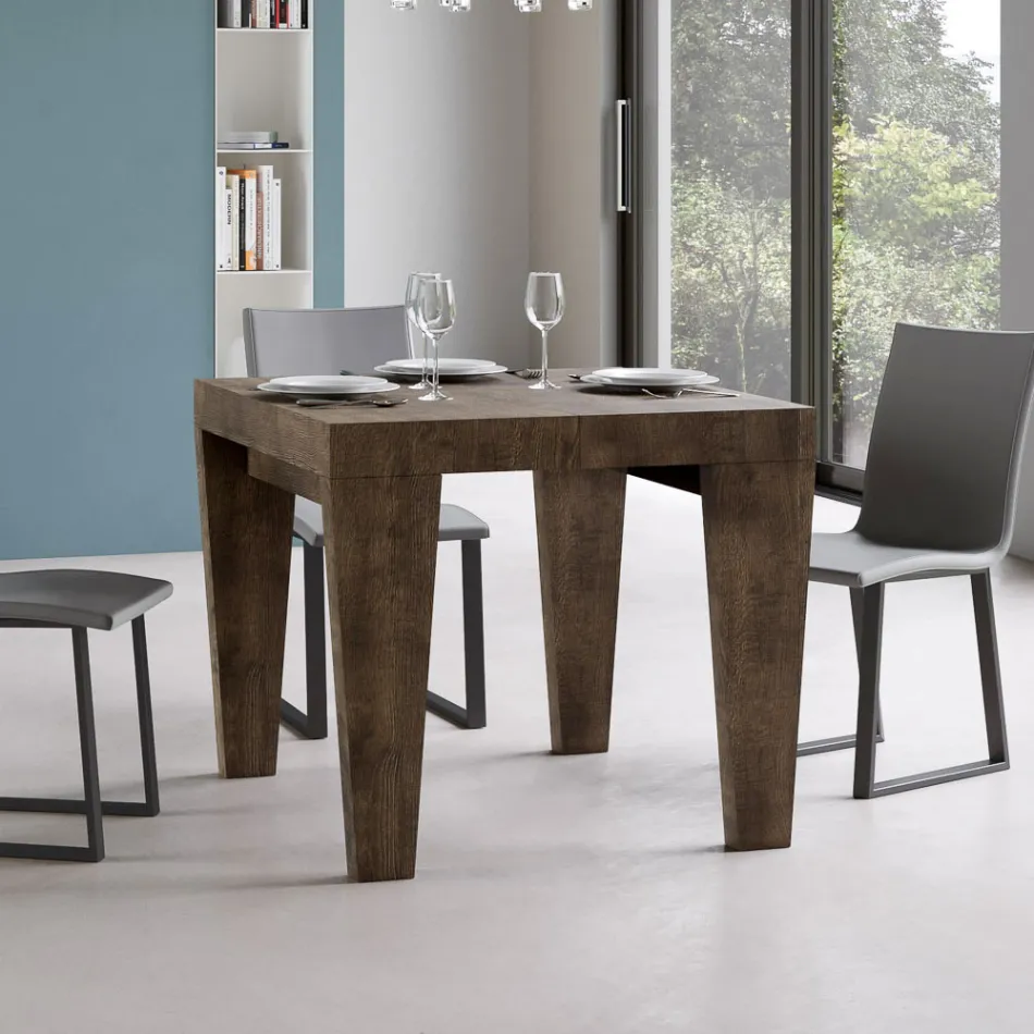 Table extensible disponible en différentes finitions Made in Italy - Montagne Viadurini