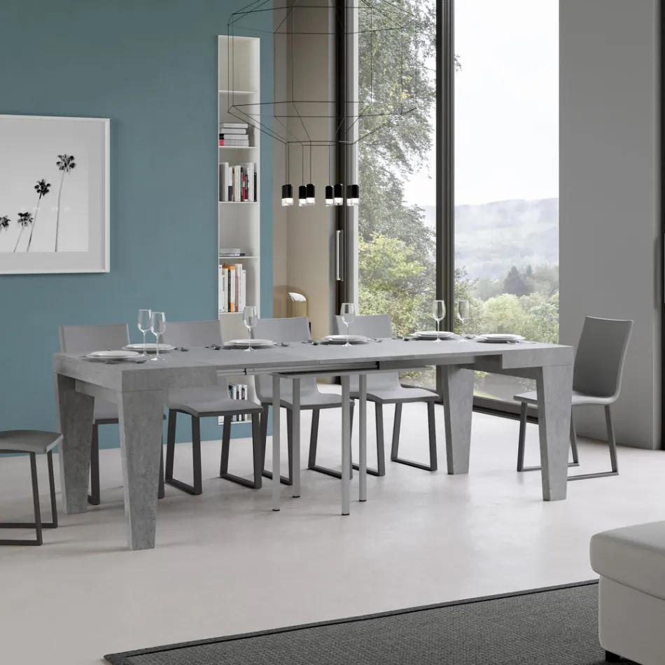 Table extensible disponible en différentes finitions Made in Italy - Montagne Viadurini