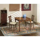 Table Extensible et 2 Chaises en Noyer Patiné Fabriquées en Italie - Biotite Viadurini