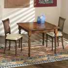 Table Extensible et 2 Chaises en Noyer Patiné Fabriquées en Italie - Biotite Viadurini