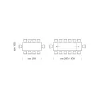 Table extensible jusqu'à 14 places en bois plaqué Made in Italy - Grotta Viadurini