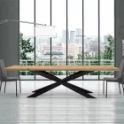 Table extensible jusqu'à 14 places en bois plaqué Made in Italy - Grotta Viadurini