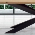 Table extensible jusqu'à 14 places en bois plaqué Made in Italy - Grotta Viadurini