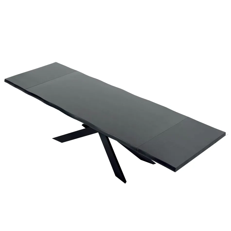 Table extensible jusqu'à 14 places en bois plaqué Made in Italy - Grotta Viadurini