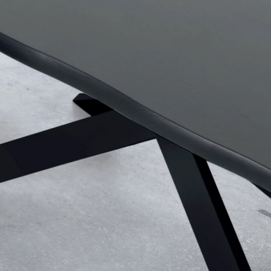 Table extensible jusqu'à 14 places en bois plaqué Made in Italy - Grotta Viadurini