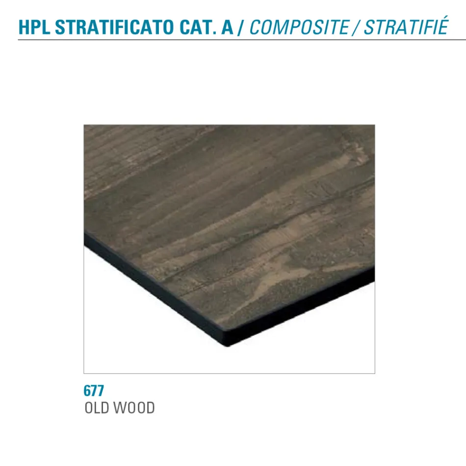 Table Extensible Jusqu'à 180 cm Ronde Hpl Stratifié Made in Italy - Bastiano Viadurini