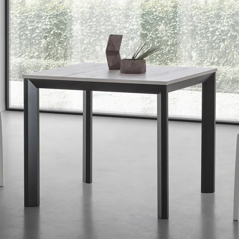Table carrée extensible jusqu'à 232 cm en HPL Made in Italy - Filiberto Viadurini