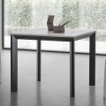 Table extensible jusqu'à 232 cm carré en HPL Made in Italy - Filiberto