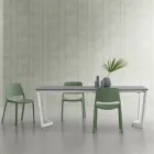 Table Extensible Jusqu'à 238 cm avec Plateau Laminam Made in Italy - Pablito Viadurini