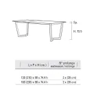 Table Extensible Jusqu'à 238 cm avec Plateau Laminam Made in Italy - Pablito Viadurini