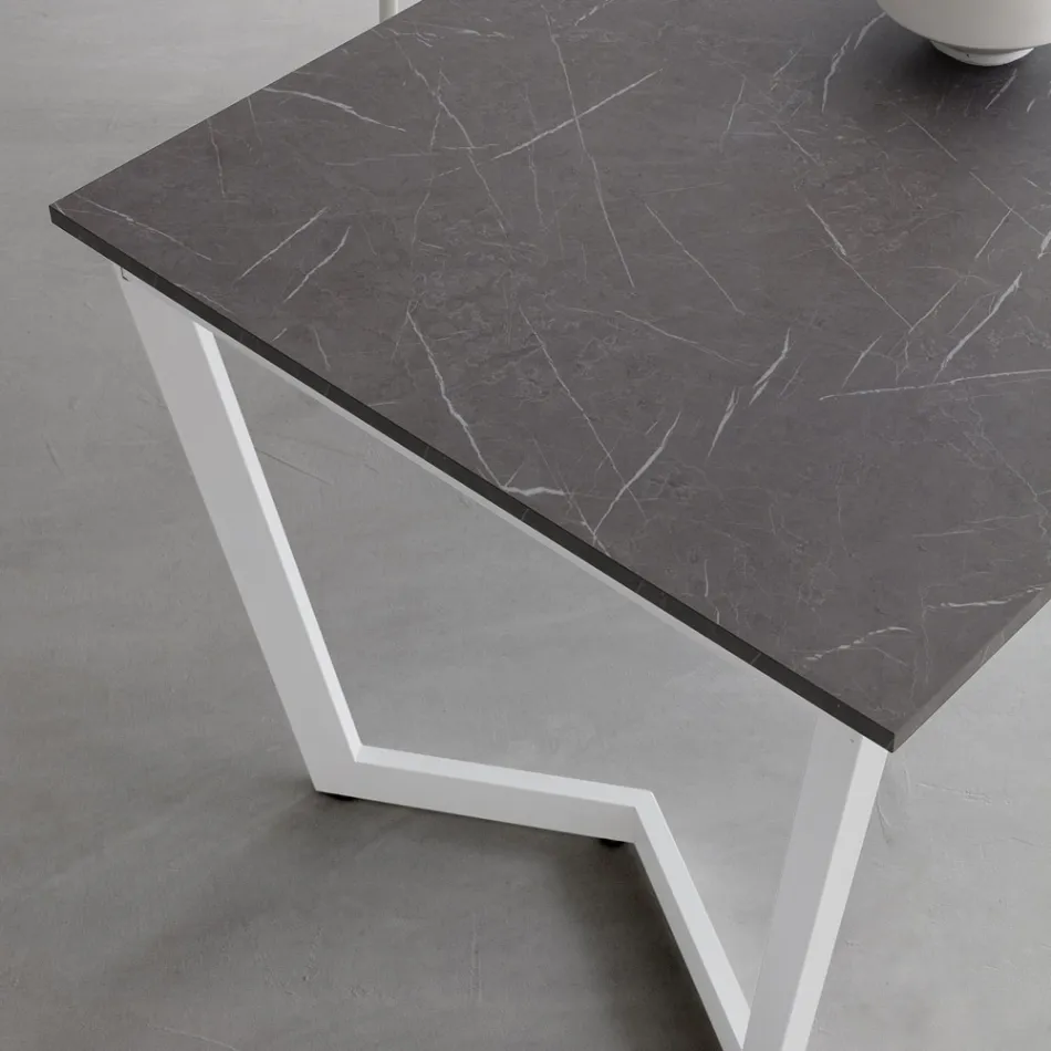 Table Extensible Jusqu'à 238 cm en Métal et Hpl Made in Italy - Pablito Viadurini