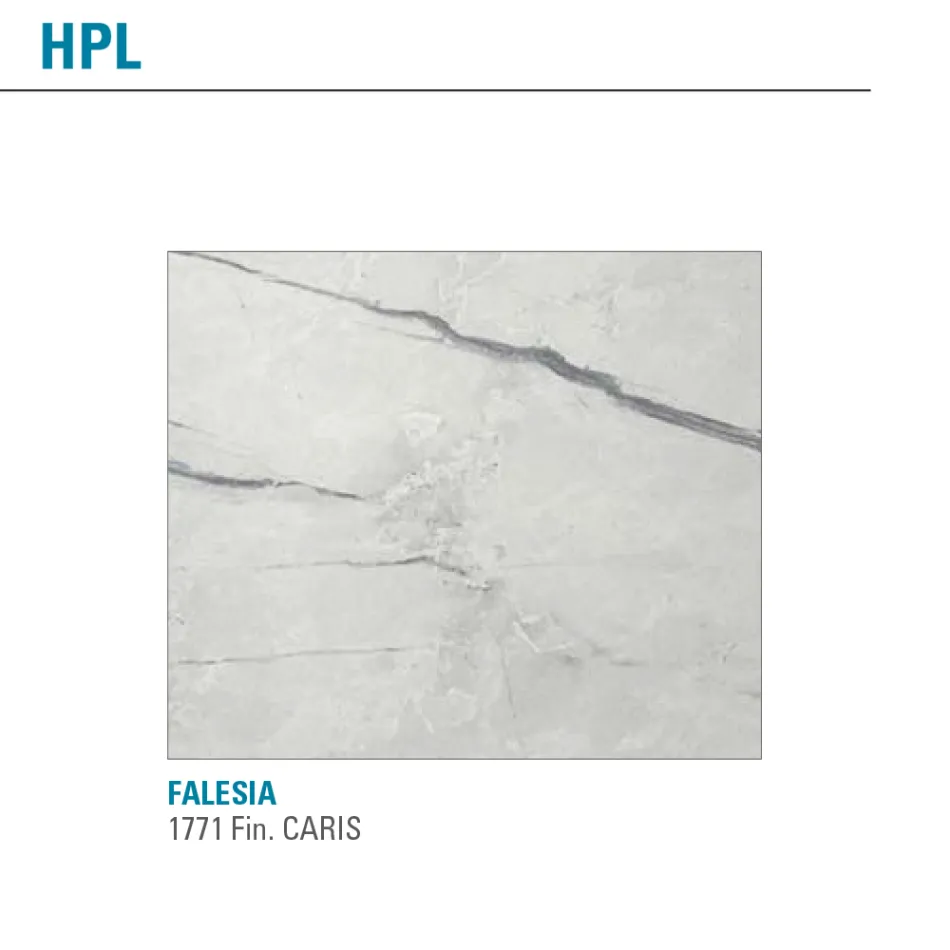 Table extensible jusqu'à 238 cm en métal et Hpl coloré Made in Italy - Pablito Viadurini