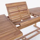 Table de jardin extensible en bois jusqu'à 240 cm, par Design - Roxen Viadurini