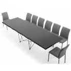 Table extensible jusqu'à 300 cm en bois plaqué Made in Italy – Ezzellino Viadurini