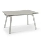 Table extensible jusqu'à 200 cm en Pierre Frittée Effet Marbre - Ananas Viadurini