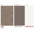 Table extensible jusqu'à 238 cm en Laminam et métal Made in Italy - Remigio Viadurini