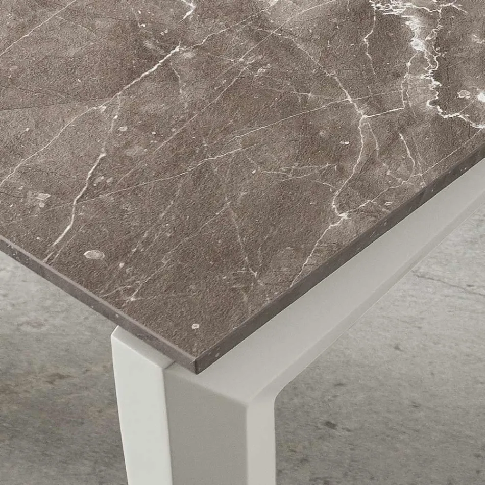 Table extensible jusqu'à 240 cm avec plateau HPL Made in Italy - Fantastic Viadurini