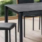 Table extensible jusqu'à 240 cm avec plateau Laminam Made in Italy - Maltese Viadurini