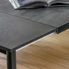 Table extensible jusqu'à 240 cm avec plateau Laminam Made in Italy - Maltese Viadurini