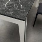 Table extensible jusqu'à 240 cm de design en bois et Hpl Made in Italy - Polo Viadurini