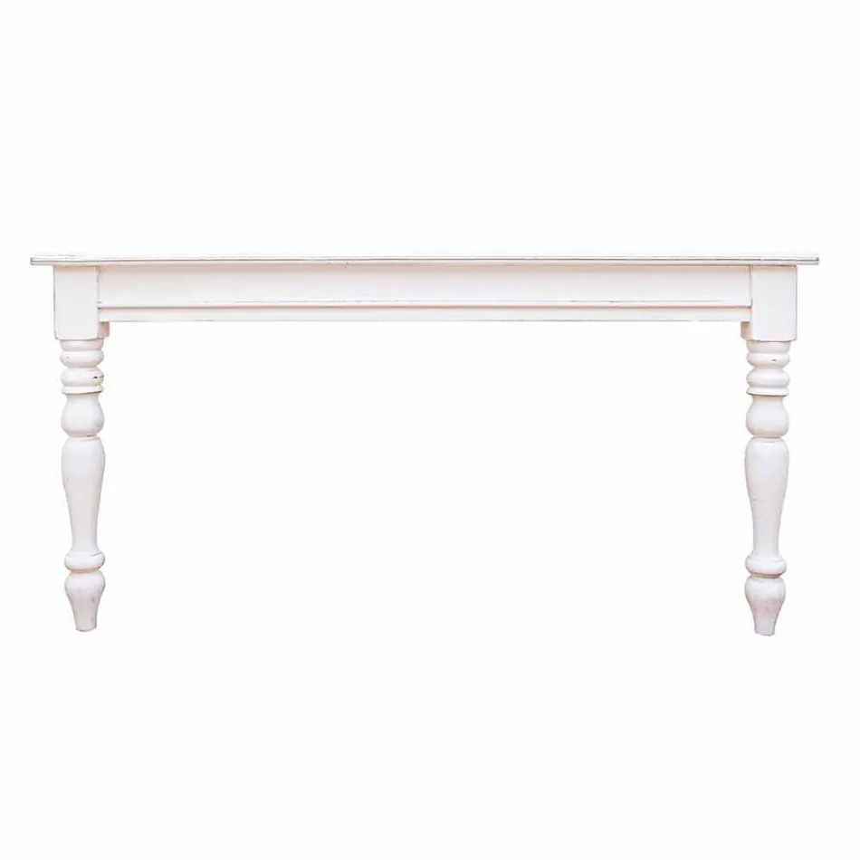 Table extensible jusqu'à 240 cm en manguier et Mdf Homemotion - Tongo Viadurini