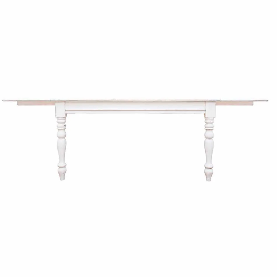 Table extensible jusqu'à 240 cm en manguier et Mdf Homemotion - Tongo Viadurini