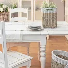 Table extensible jusqu'à 240 cm en manguier et Mdf Homemotion - Tongo Viadurini