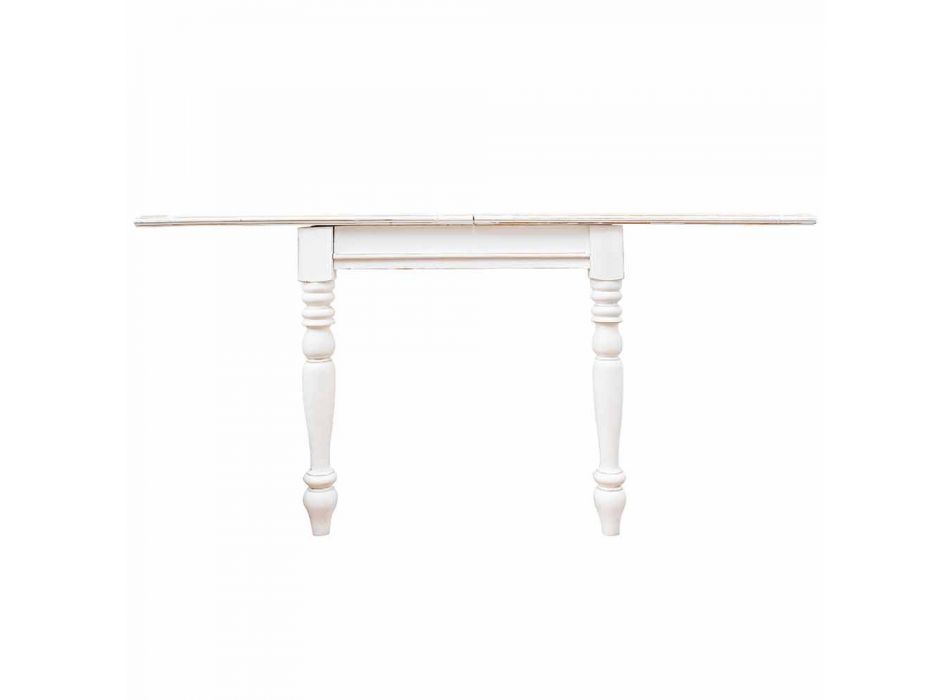 Table extensible jusqu'à 240 cm en manguier et Mdf Homemotion - Tongo Viadurini