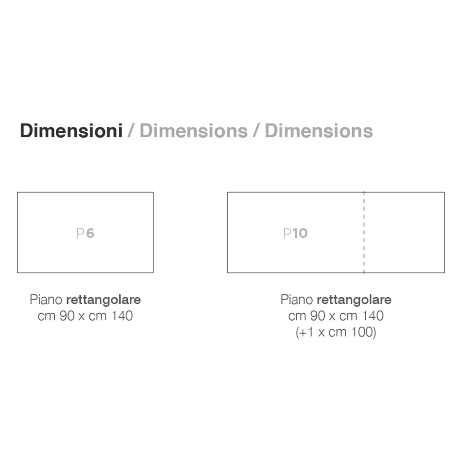 Table extensible jusqu'à 240 cm en bois laqué Made in Italy - Adrienne Viadurini